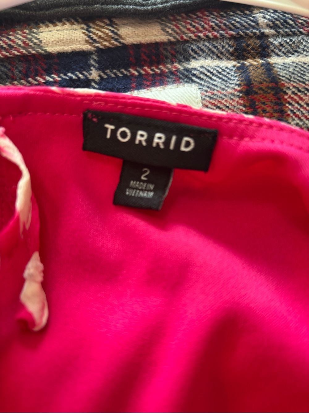 Torrid Hot Pink Floral Long Sleeve Dress - Picture 4 of 5